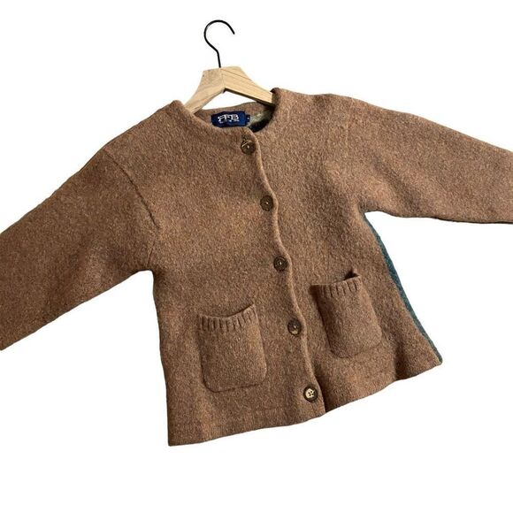 Vintage Disney Wool Snow White and The Seven Dwarfs Bashful Cardigan Sweater Siz - Picture 2 of 15